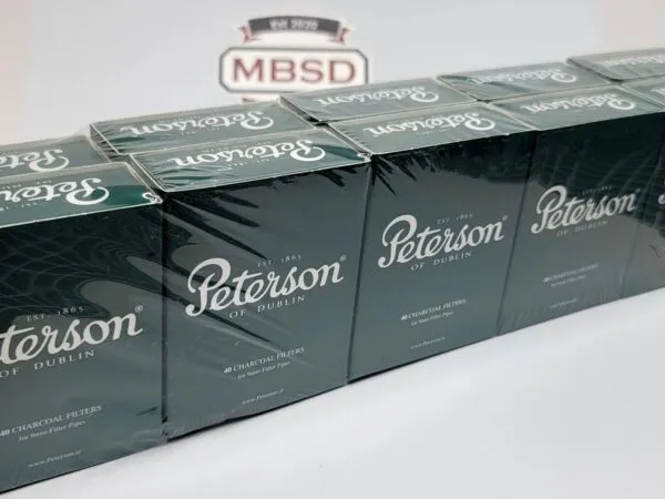 Pack of 10 Peterson Charcoal 9mm Pipe Filter 400 Filters, 40 per pack