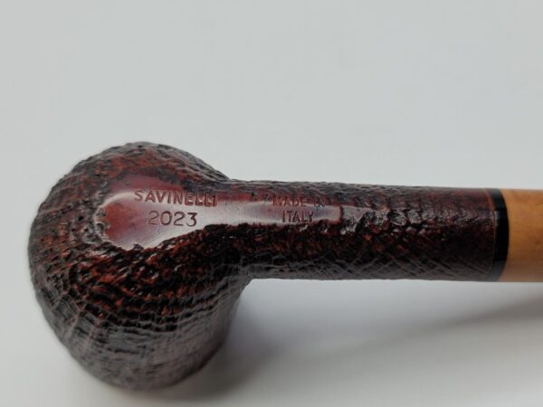 Savinelli Collection 2023 Sandblasted w/ Smooth Top Briar Tobacco Pipe, 6mm [SOLD OUT] - Image 17