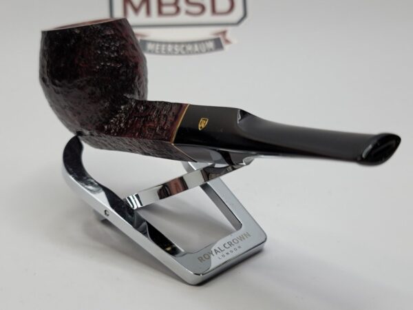 Savinelli Roma 504 Rusticated Straight Bulldog Briar Tobacco Pipe, 6mm, Italy - Image 11