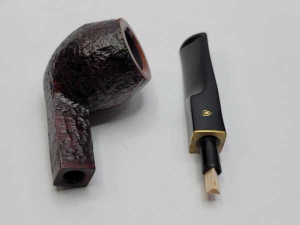 Savinelli Roma 504 Rusticated Straight Bulldog Briar Tobacco Pipe, 6mm, Italy - Image 16