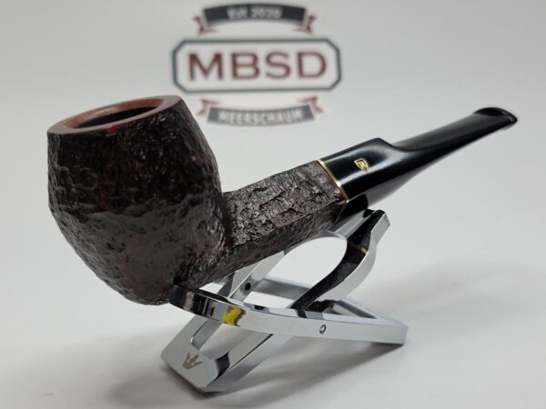 Savinelli Roma 504 Rusticated Straight Bulldog Briar Tobacco Pipe, 6mm, Italy - Image 6