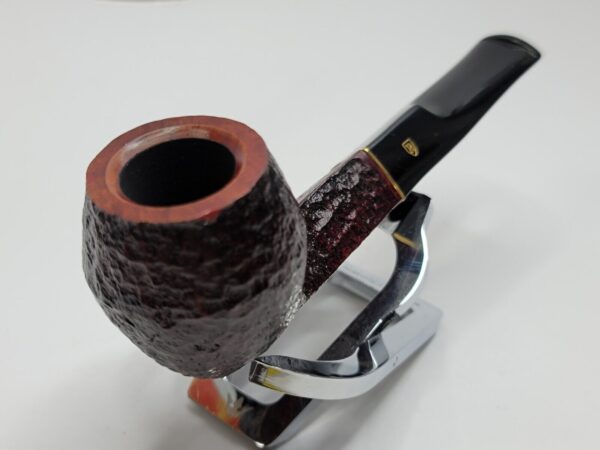 Savinelli Roma 504 Rusticated Straight Bulldog Briar Tobacco Pipe, 6mm, Italy - Image 7