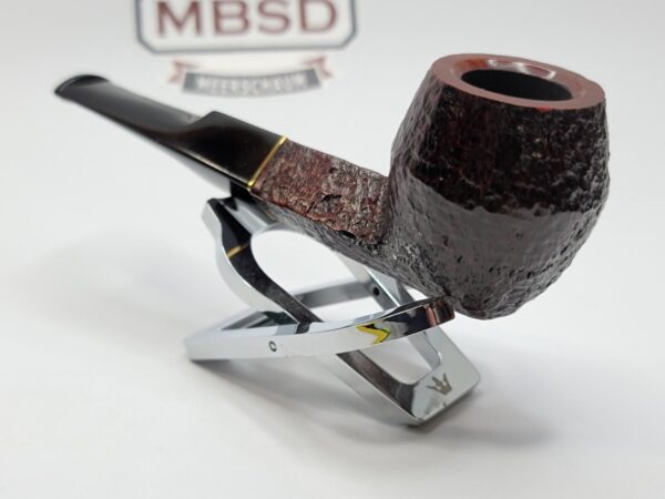 Savinelli Roma 504 Rusticated Straight Bulldog Briar Tobacco Pipe, 6mm, Italy - Image 9