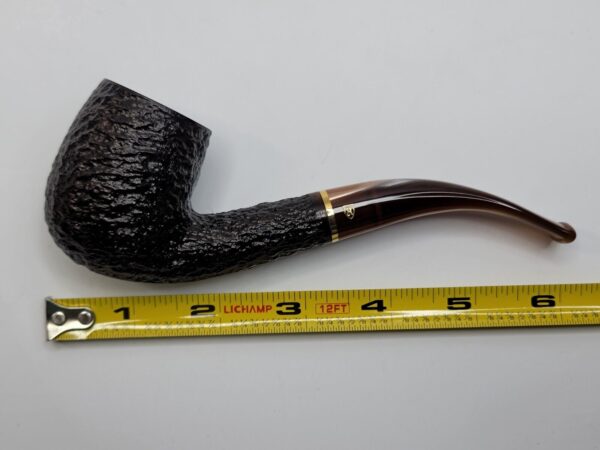 Savinelli Roma Lucite 606 KS Sandblasted Bent Billiard Briar Tobacco Pipe, 6mm [SOLD OUT] - Image 16