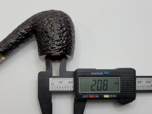 Savinelli Roma Lucite 606 KS Sandblasted Bent Billiard Briar Tobacco Pipe, 6mm [SOLD OUT] - Image 17