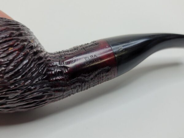 Vintage Elba Bruyere Rusticated Author Estate Briar Tobacco Pipe, Large Bowl [SOLD OUT] - Image 10