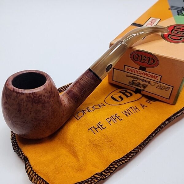 Vintage GBD Verichrome 529 Bent Briar Tobacco Pipe, Unsmoked, NOS [SOLD OUT] - Image 3
