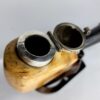 Antique 19th Century Meerschaum Tobacco Pipe, Original Long Stem, Double Silver [SOLD OUT] - Image 6