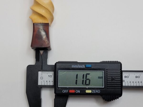 Antique Block Meerschaum Cigar Cigarette Holder Baltic Amber Mouthpiece, Case [SOLD OUT] - Image 9