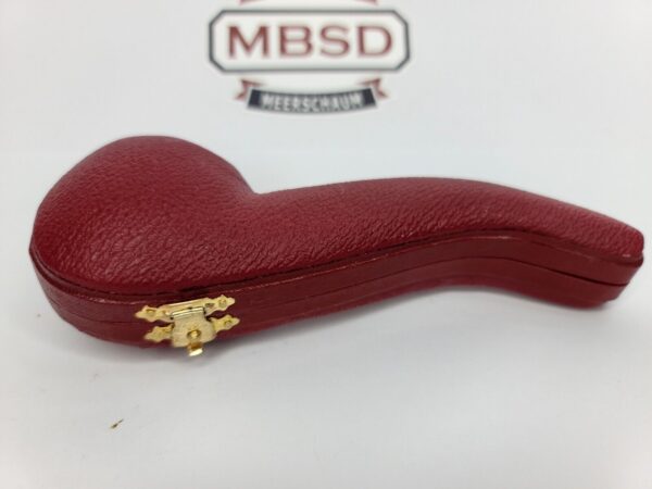 Hand Carved Lattice Block Meerschaum Tobacco Smoking Pipe, Unsmoked, MBSD [SOLD OUT] - Image 4