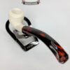 Hand Carved Lattice Block Meerschaum Tobacco Smoking Pipe, Unsmoked, MBSD [SOLD OUT] - Image 7