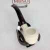 Hand Carved Lattice Block Meerschaum Tobacco Smoking Pipe, Unsmoked, MBSD [SOLD OUT] - Image 8