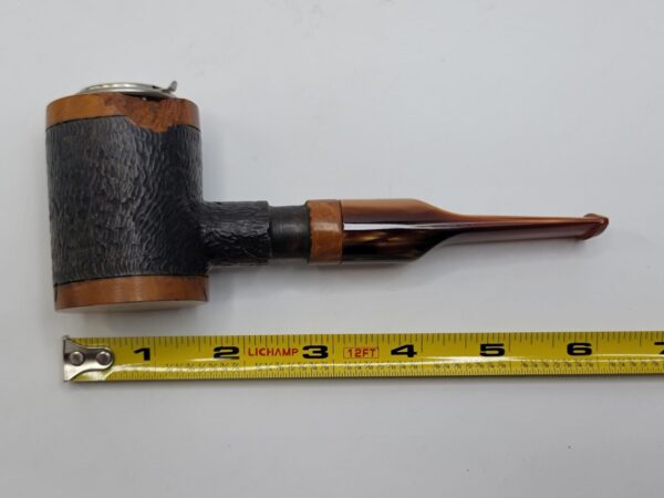 Herb Booth Artisan Hand Carved Poker Sitter Briar Tobacco Pipe, Lucite Stem [SOLD OUT] - Image 12