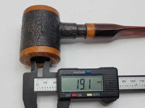 Herb Booth Artisan Hand Carved Poker Sitter Briar Tobacco Pipe, Lucite Stem [SOLD OUT] - Image 13