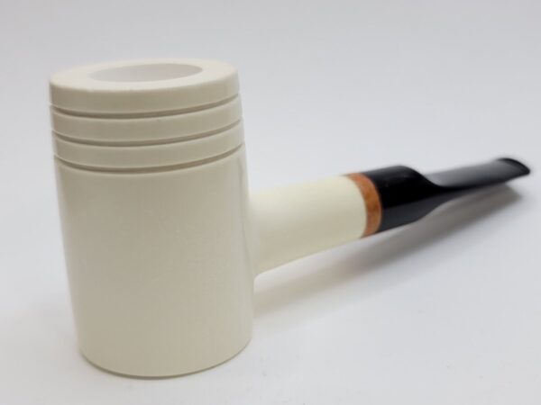 Large MBSD Meerschaum Deluxe Poker Sitter Block Meerschaum Tobacco Pipe, 9mm [SOLD OUT] - Image 11