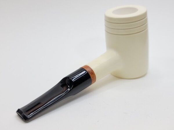 Large MBSD Meerschaum Deluxe Poker Sitter Block Meerschaum Tobacco Pipe, 9mm [SOLD OUT] - Image 15