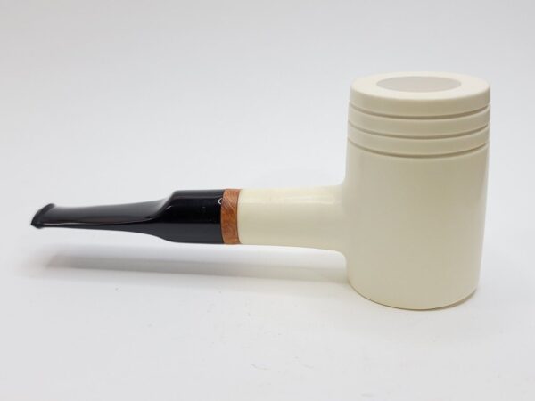 Large MBSD Meerschaum Deluxe Poker Sitter Block Meerschaum Tobacco Pipe, 9mm [SOLD OUT] - Image 8