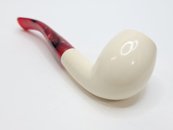 MBSD Meerschaum Bent Billiard Block Meerschaum Tobacco Pipe, Fitted Case [SOLD OUT] - Image 11