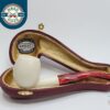 MBSD Meerschaum Bent Billiard Block Meerschaum Tobacco Pipe, Fitted Case [SOLD OUT]