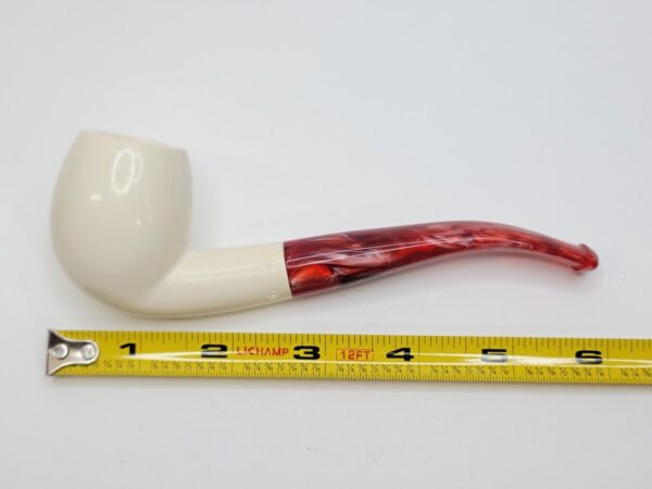 MBSD Meerschaum Bent Billiard Block Meerschaum Tobacco Pipe, Fitted Case [SOLD OUT] - Image 15