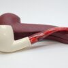 MBSD Meerschaum Bent Billiard Block Meerschaum Tobacco Pipe, Fitted Case [SOLD OUT] - Image 5