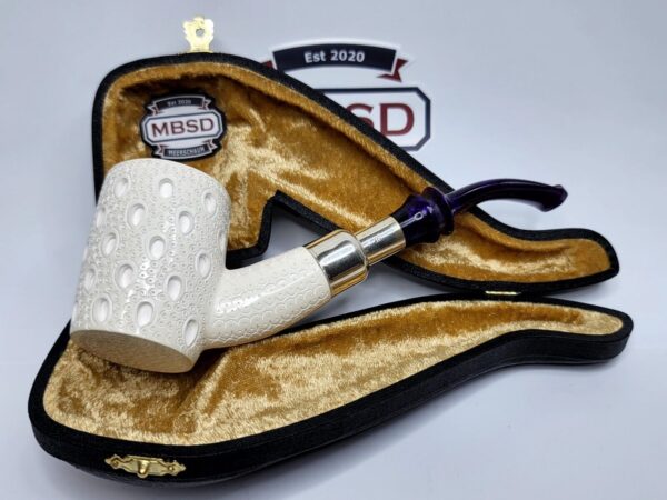 MBSD Meerschaum Block Meerschaum Spigot Lattice Poker Tobacco Pipe [SOLD OUT] - Image 3