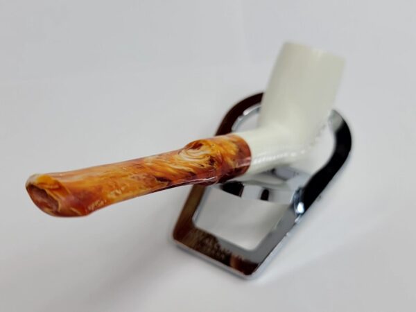 MBSD Meerschaum Block Meerschaum Straight Billiard Tobacco Smoking Pipe, Case [SOLD OUT] - Image 8