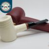 MBSD Meerschaum Chubby Poker Block Meerschaum Tobacco Pipe, 9mm Filter [SOLD OUT]
