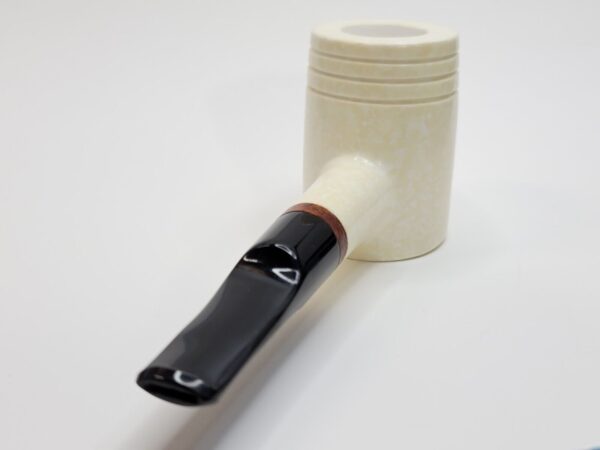 MBSD Meerschaum Chubby Poker Block Meerschaum Tobacco Pipe, 9mm Filter [SOLD OUT] - Image 12