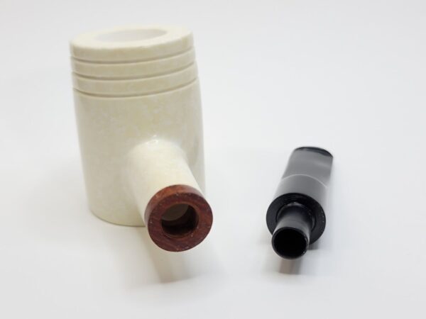 MBSD Meerschaum Chubby Poker Block Meerschaum Tobacco Pipe, 9mm Filter [SOLD OUT] - Image 13