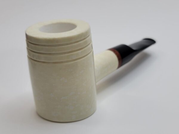 MBSD Meerschaum Chubby Poker Block Meerschaum Tobacco Pipe, 9mm Filter [SOLD OUT] - Image 7