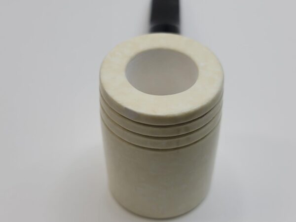 MBSD Meerschaum Chubby Poker Block Meerschaum Tobacco Pipe, 9mm Filter [SOLD OUT] - Image 9