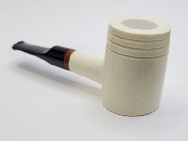 MBSD Meerschaum Chubby Poker Block Meerschaum Tobacco Pipe, 9mm Filter [SOLD OUT] - Image 10
