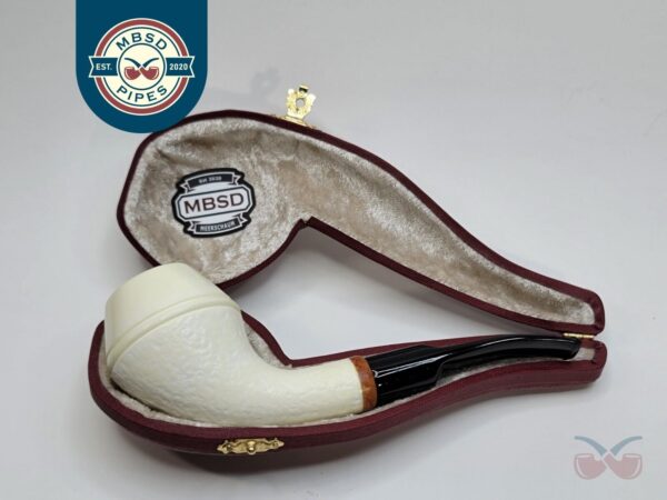 MBSD Meerschaum Deluxe Devil Anse Block Meerschaum Tobacco Pipe, 9mm Filter [SOLD OUT] - Image 4