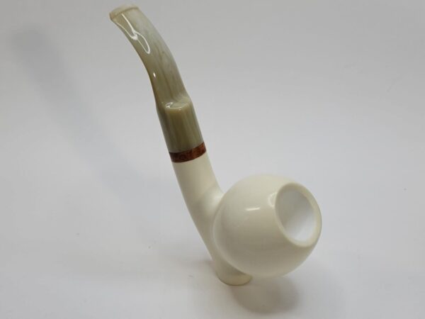 MBSD Meerschaum Deluxe Sitter Ball Block Meerschaum Tobacco Smoking Pipe, 9mm [SOLD OUT] - Image 8