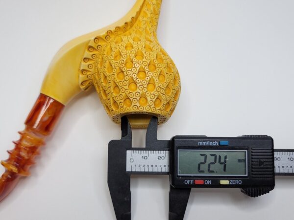MBSD Meerschaum Masters Sadik Yanik Block Meerschaum Tobacco Smoking Pipe, 9mm [SOLD OUT] - Image 14