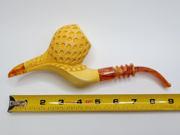 MBSD Meerschaum Masters Sadik Yanik Block Meerschaum Tobacco Smoking Pipe, 9mm [SOLD OUT] - Image 15