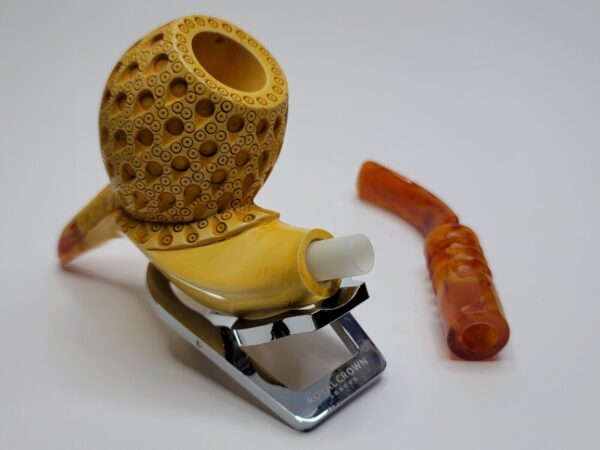MBSD Meerschaum Masters Sadik Yanik Block Meerschaum Tobacco Smoking Pipe, 9mm [SOLD OUT] - Image 18