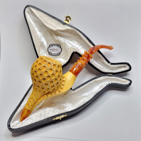 MBSD Meerschaum Masters Sadik Yanik Block Meerschaum Tobacco Smoking Pipe, 9mm [SOLD OUT] - Image 3