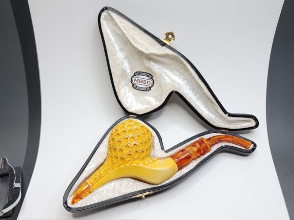 MBSD Meerschaum Masters Sadik Yanik Block Meerschaum Tobacco Smoking Pipe, 9mm [SOLD OUT] - Image 5