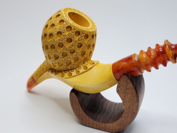 MBSD Meerschaum Masters Sadik Yanik Block Meerschaum Tobacco Smoking Pipe, 9mm [SOLD OUT] - Image 6