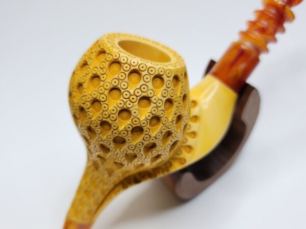 MBSD Meerschaum Masters Sadik Yanik Block Meerschaum Tobacco Smoking Pipe, 9mm [SOLD OUT] - Image 8