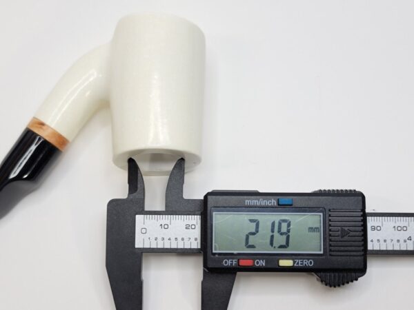 MBSD Meerschaum Poker Sitter Block Meerschaum Tobacco Pipe, 9mm Filter [SOLD OUT] - Image 12