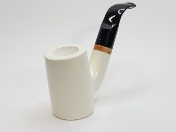 MBSD Meerschaum Poker Sitter Block Meerschaum Tobacco Pipe, 9mm Filter [SOLD OUT] - Image 6