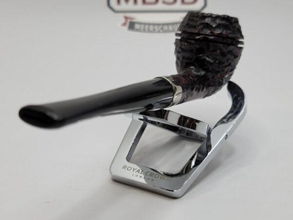 Peterson Junior Rusticated Rhodesian Briar Tobacco Pipe, Fishtail, Ireland - Image 11