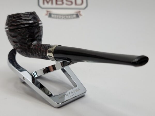 Peterson Junior Rusticated Rhodesian Briar Tobacco Pipe, Fishtail, Ireland - Image 12