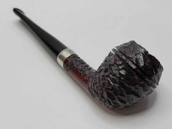 Peterson Junior Rusticated Rhodesian Briar Tobacco Pipe, Fishtail, Ireland - Image 16