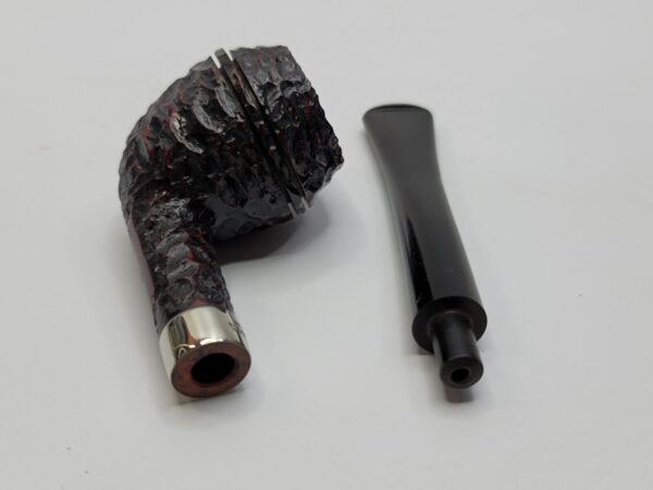 Peterson Junior Rusticated Rhodesian Briar Tobacco Pipe, Fishtail, Ireland - Image 19