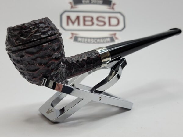 Peterson Junior Rusticated Rhodesian Briar Tobacco Pipe, Fishtail, Ireland - Image 6
