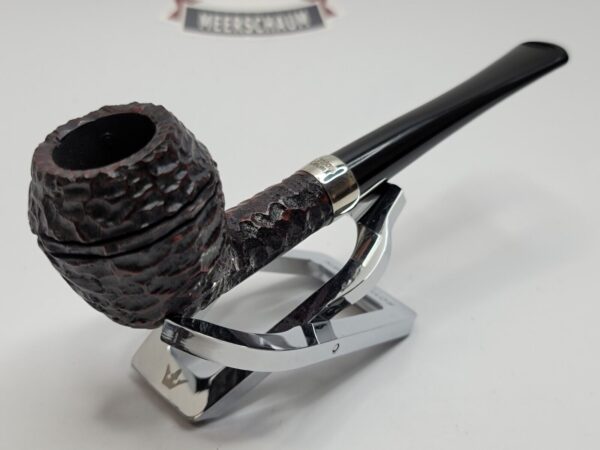 Peterson Junior Rusticated Rhodesian Briar Tobacco Pipe, Fishtail, Ireland - Image 7